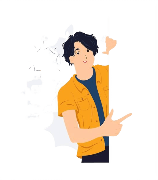 Person pointing